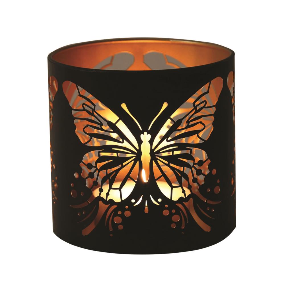 Aroma Black & Gold Butterfly Jar Sleeve & Wax Melt Warmer Extra Image 2
